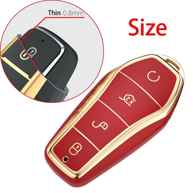 tredstone Auto Key Fob Cover Protector for Byd Atto 3 Replace High Quality Red