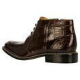 thumbnail image 3 of LIBERTYZENO Mens Genuine Leather Animal Print Ankle Boots, Brown, 3 of 6