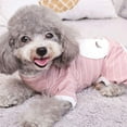 thumbnail image 5 of Comfortable Puppy Nightshirt Soft Tracksuit Rompers Jumpsuit Dog Clothes Sleepwear Pajamas RED XXL, 5 of 8