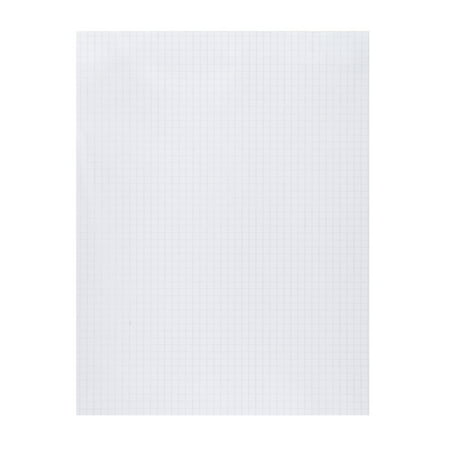 GUM PAD 8.5"x11" WHITE 5x5 GRAPH RULED