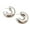 Silver, variant on C Shaped Hoop Earrings for Women Gold Silver Color Round Ear Studs Trendy Jewelry for Women