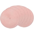 thumbnail image 1 of Queilt Napperons Ronds Tressés Roses 15 Pouces pour Tables à Manger Lavables Résistants à la Chaleur Ensemble de 6, 1 of 5