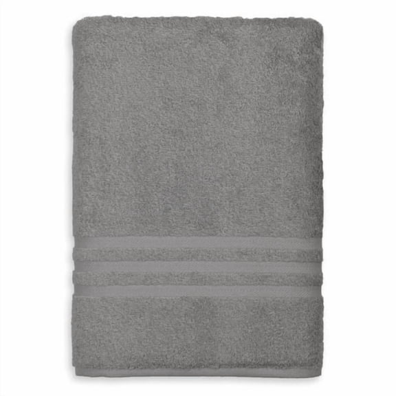 linum home textiles 100% turkish cotton denzi bath sheet, 1 piece, dark grey