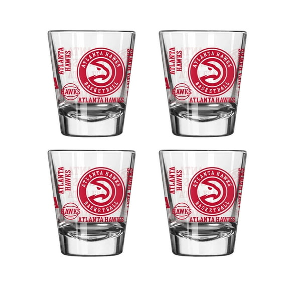 Logo Brands Atlanta Hawks 4-Pack 2oz. Shot Glass Set