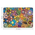 thumbnail image 5 of Pioneer Flower Floral Print Flannel Non Slip Door Rugs,Washable Door Mats Indoor,Decorative Door Mats,Dirt-Resistant and Absorbent Doormat for Entrance,Bedroom,Kitchen,Bathroom,23.5"x16", 5 of 5