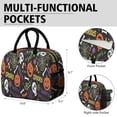 thumbnail image 6 of Womens Halloween Spooky Words and Icons Lunch Box for Work,Insulated Lunch Bag for Women,Loncheras Para Mujer,Leakproof Adult Lunch Bag for Work,Beach,Travel,Picnic,Camping, 6 of 7