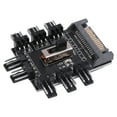 thumbnail image 2 of Multi Way Splitter Cooler Cooling Fan Hub PC Computer 1 to 8 3pin 12V Power Socket PCB Adapter XXM8, 2 of 8