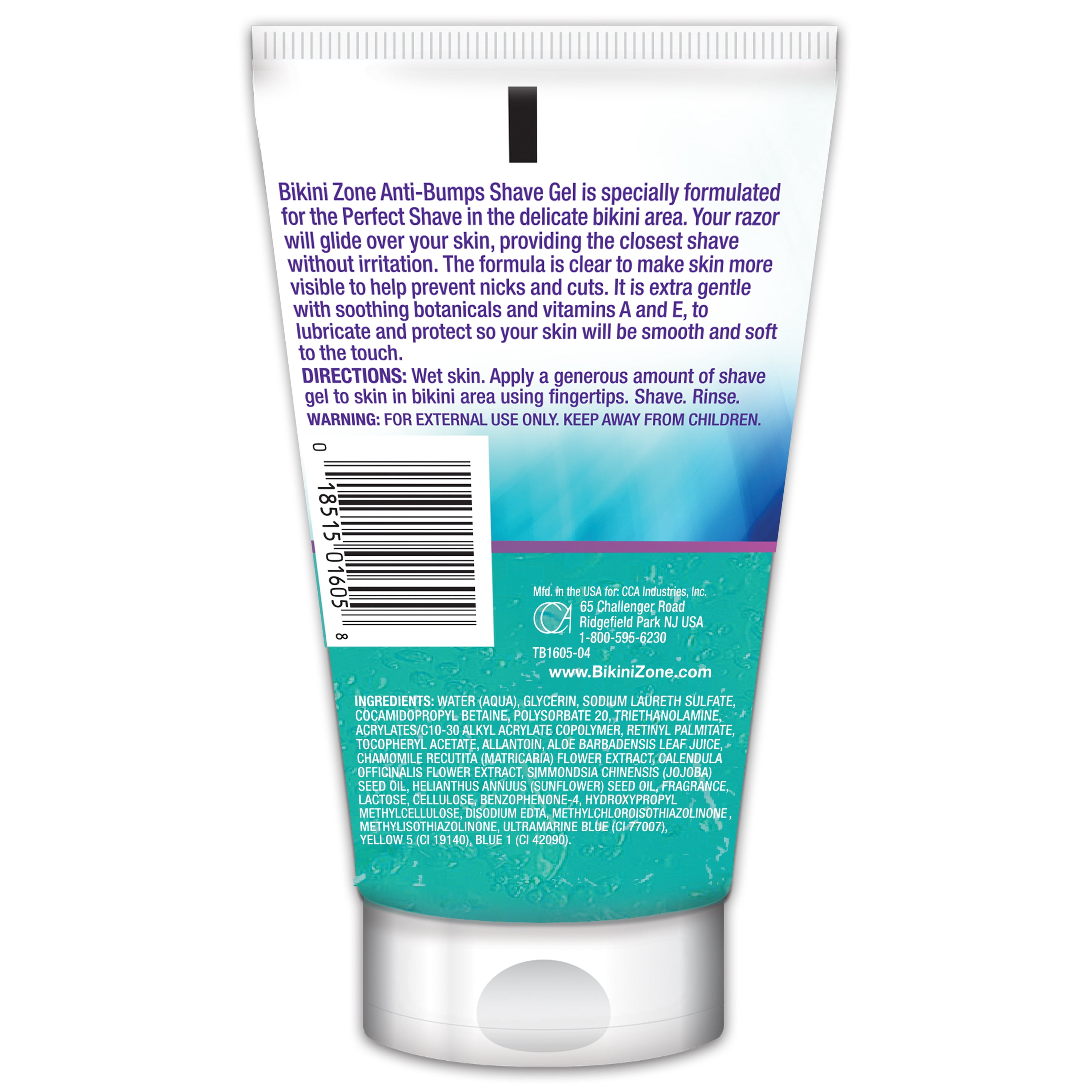 Bikini Zone Anti-Bumps Shave Gel for Bikini Area 4 Fl. Oz.