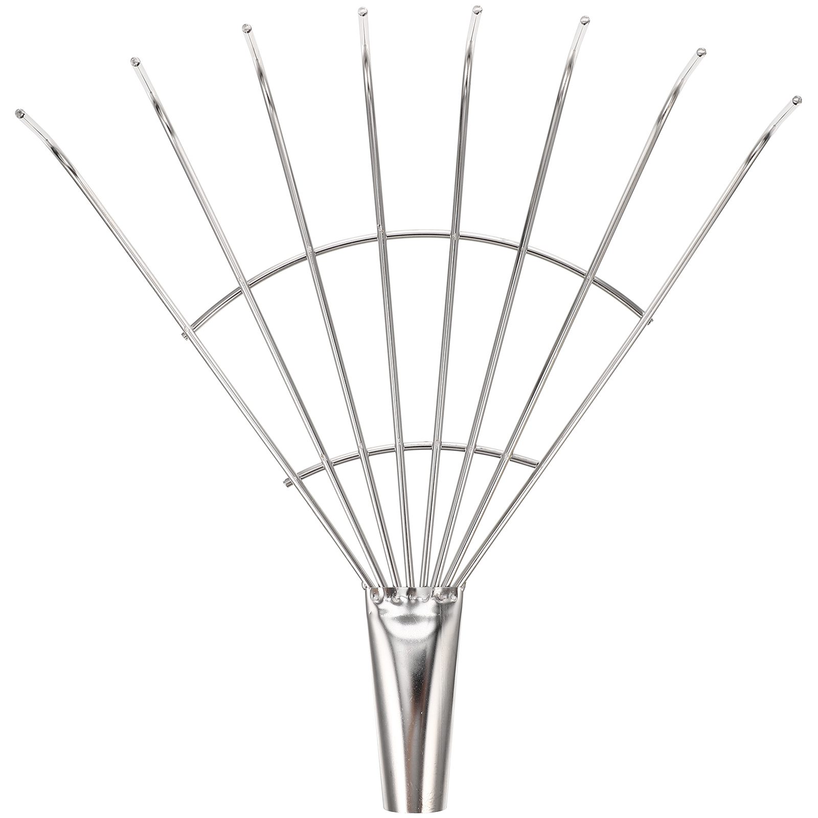 Homemaxs Stainless Steel Rake Leaf Rake Fallen Leaves Rake Garden Lawn And Yard Metal Rake