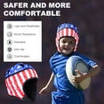 thumbnail image 6 of TUOY Football Helmet Multi-Color Soft Helmet Flag Football Rugby Soft Shell Helmet Soccer Headgear Protection for Youth Adults, 6 of 8
