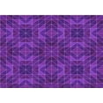 thumbnail image 1 of Ahgly Company Indoor Rectangle Patterned Jasmine Purple Area Rugs, 7' x 9', 1 of 6