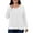 White, variant on Fancyglim Women Plus Size Shirts Long Sleeve V Neck Casual Plain Tee Tops Black 2XL