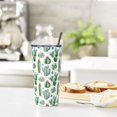 thumbnail image 2 of Cactus Tumbler with Lid and Straw, 20 Oz Stainless Cup Steel Insulated Water Bottle Travel Coffee Mug, 2 of 7