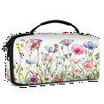 thumbnail image 2 of Herdesigns Wildflower Floral Plant Leaves Flower Carrying Case for Nintendo Switch OLED Model 2021 & Switch 2017 with 20 Game Card Slots, Portable Travel Carry Case for Accessories and Console, 2 of 8