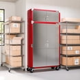 thumbnail image 4 of Seville Classics UltraHD Double Door Stacking Top Cabinet, Red, 48" W x 18" D x 18.5" H, 4 of 4