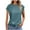 Blue, variant on Women's Plain T-shirts Summer Crewneck Cap Sleeve Tops Solid Color Polyester Casual Basic Tee Shirts (XL, White)