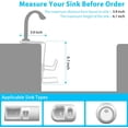 thumbnail image 7 of TEXIJUSO Sink Caddy Sink Sponge Holder - Faucet Rack Shower Tray - Fix Around Faucet-kitchen sponge holder for sink Organizer, 7 of 7