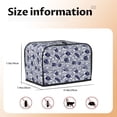 thumbnail image 5 of Kdxio Blue Fish1 Print Toaster Cover Bread Machine Cover Fits for Most Standard 2 Slice Toasters,Keep Toaster Free From Dust And Fingerprint Oven Dustproof Cover, 5 of 7