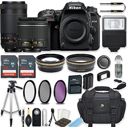 Nikon D7500 9 Mp Dslr Camera Black W Af P Dx Nikkor 18 55mm F 3 5
