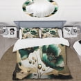 thumbnail image 2 of Designart "Poppy Floral Euphoria Gold and Green I" Floral Poppy Bedding Covert Set - Poppies Gold Floral Bed Set With 1 Sham, 2 of 6