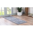 thumbnail image 3 of Rugs.com Oregon Collection Rug – 13 Ft Runner Blue Low-Pile Rug Perfect for Hallways, Entryways, 3 of 5