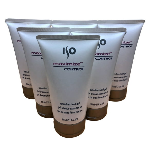 ISO Maximize Control Extra Firm Hold Gel 5.1 OZ Set of 6