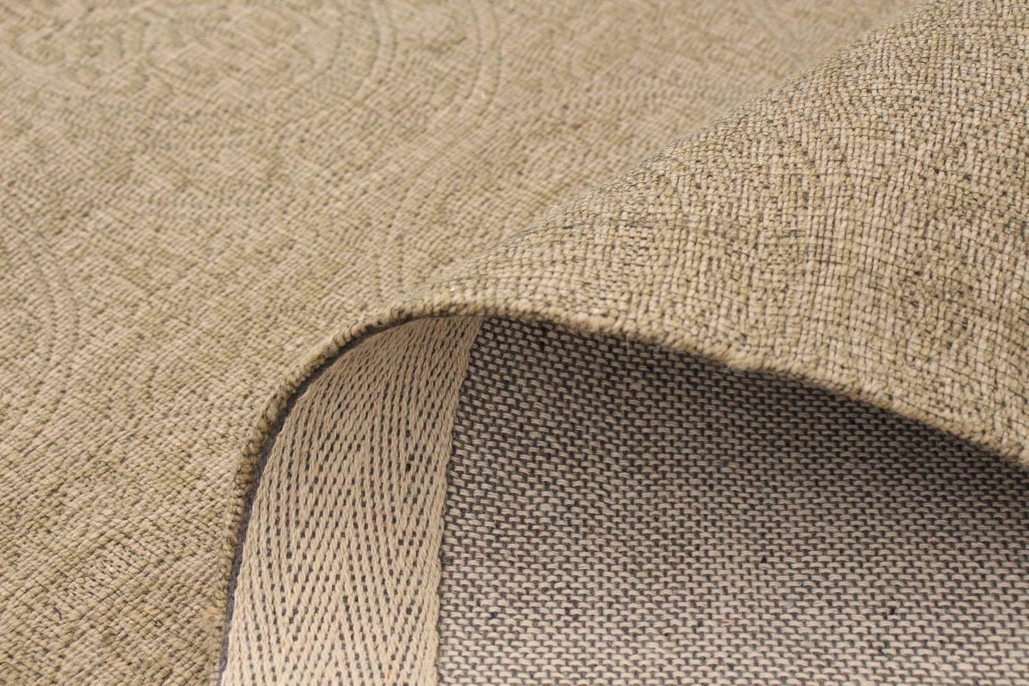 ECARPETGALLERY 5'2" x 7'5" Transitional Collage Handmade Area Rug for Living Room, Dining Room and Bedroom in Grn