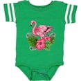 thumbnail image 3 of Inktastic Flamingo with Tropical Flowers Boys or Girls Baby Bodysuit, 3 of 5