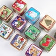 thumbnail image 4 of Christmas Square Cookie Tins with Lidsempty Cookie Storage Empty Tins Christmas Cookie Gift Tins Holiday Decorative Box (Random Pattern), 4 of 5