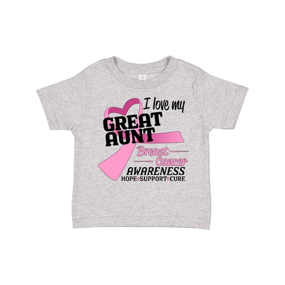 Inktastic I Love My Great Aunt-breast Cancer Awareness Boys or Girls Toddler T-Shirt