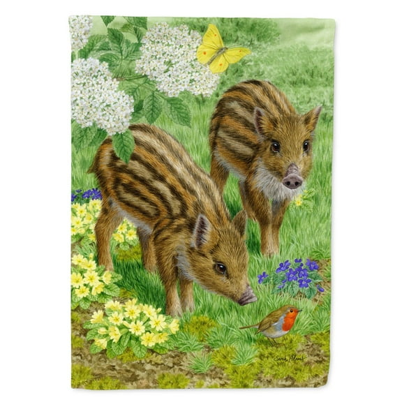 Carolines Treasures ASA2124GF Wild Boar Flag Garden Size  Small multicolor
