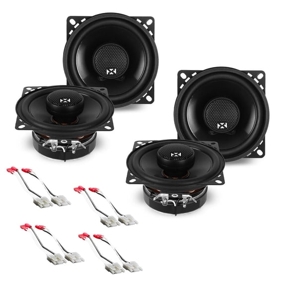 NVX Factory OEM 4x6" Coaxial Speakers Replacement Package for 1984-1989 Chevy Corvette 300W Peak