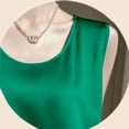 thumbnail image 5 of Holzkary Women's Wide Strap Camisole Cowl Neck Camis Tank Top Shirt Women's Bottoming Coat with Ice Suspender Vest for Women In Summer Blackish Green M, 5 of 6