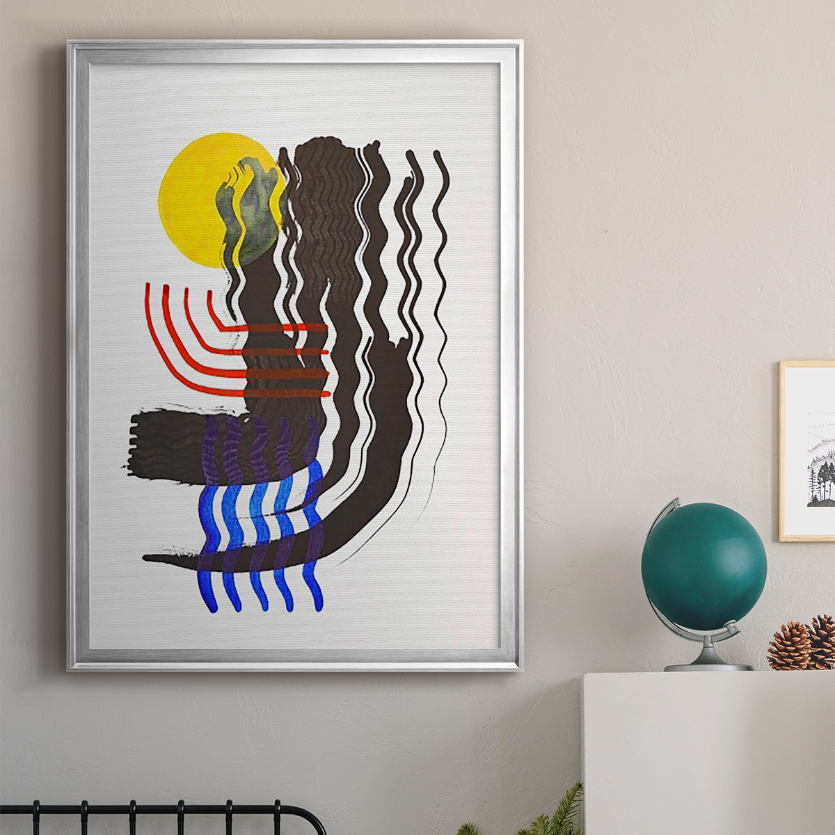 Shifting II Premium Framed Print, in Gold, Black, or Silver - Ready to Hang