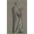 thumbnail image 2 of Eugène Fromentin 12x18 Black Ornate Wood Framed Double Matted Museum Art Print Titled - Arabe Debout (A Standing&nbsp;Arab) (ca.&nbsp;1853), 2 of 5