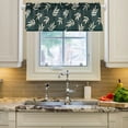 thumbnail image 2 of Yayeee Kitchen Valance Rod Pocket 54" x 18" Living Room Window Curtain, Beige Leaves, 2 of 6