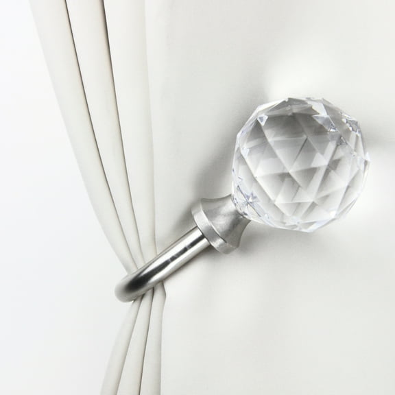 Jeshan Decorative Holdback Pair - Satin Nickel,(4857-035)