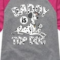 thumbnail image 3 of Disney - 101 Dalmatians - Daddy Is Top Dog - Toddler And Youth Girls Raglan Graphic T-Shirt, 3 of 5