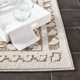 thumbnail image 4 of SAFAVIEH Global Aniyah Geometric Indoor/Outdoor Area Rug, Beige/Light Beige, 6'7" x 6'7" Square, 4 of 10
