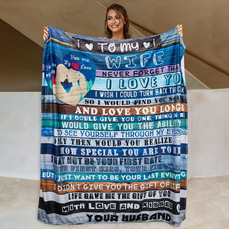Gifts for Wife to My Wife Blanket 60