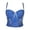 Blue corset top, variant on Nfurl Women's Denim Corset Top Elegant Rhinestone Trim Bustier Corset Lingerie Trendy Party Going Out Bustier with Straps Blue,75