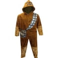 thumbnail image 2 of Star Wars Mens Star Wars Dress Like Chewbacca Hooded Union Suit Pajama (Small/Medium), 2 of 2