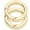 Gold, variant on Silver 1-3/8" Spring O-Ring Clip (2pcs) – Trigger Snap Opening Keyring Buckle for Purse & Bag Hardware (SCOS)