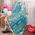 thumbnail image 2 of Gifts for Mom Blanket Letter Flannel Throw Blanket Gift for Mom, Gifts for Birthday Mothers Day Christmas,Funny Super Soft Cozy Blanket Mom Gift from Daughter Son Daughter 60"x50", 2 of 5