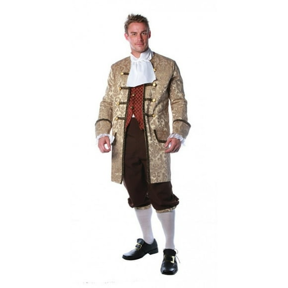 Deluxe Colonial Man Historical Columbus Adult Men's Costume Standard Plus Size