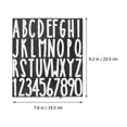 thumbnail image 2 of NIYANGLE 6Pcs Sticky Letter Number Stickers PVC White for Craft and Calendars, 2 of 8