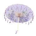 thumbnail image 1 of yuksok Chinese Umbrella Craft Silk Umbrella for Party Events Performance Dance Recitals Style D, 1 of 9
