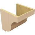 thumbnail image 5 of 12"W x 12"D x 12"H Wide Van Buren Rough Cedar Woodgrain TimberThane Corbel, Primed Tan, 5 of 6