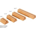 thumbnail image 4 of M&T Displays Wooden Business Desk Card Holder - 8.27 inch Natural Wood Desktop Organizer Display Stand (10 pack), 4 of 6
