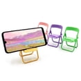 thumbnail image 4 of 5Pcs Mini Chair Shape Cell Phone Stand Portable Foldable Desktop Cell Phone Holder Adjustable Universal Multi Angle for Outdoor Travel,, 4 of 5
